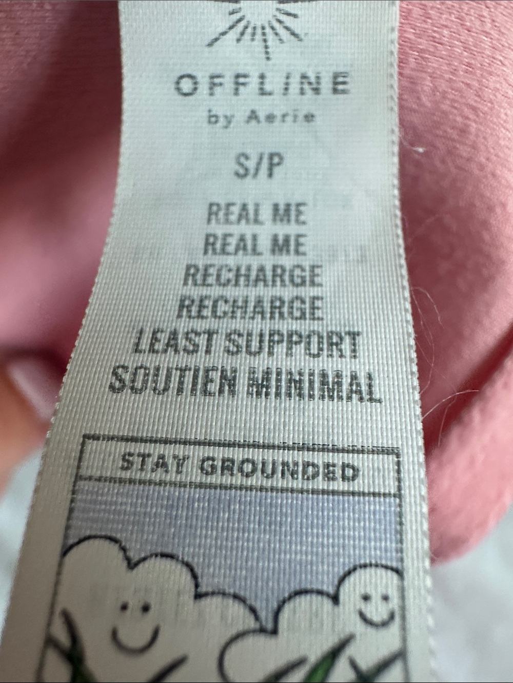Pink V-Neck Tank Top with White Trim - Picture 3 of 6
